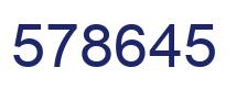 Number 578645 blue image