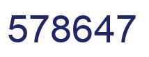 Número 578647 imagen azul