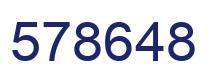 Number 578648 blue image