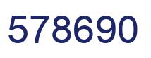 Número 578690 imagen azul