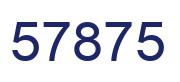 Number 57875 blue image