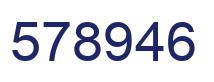 Number 578946 blue image