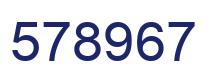 Número 578967 imagen azul