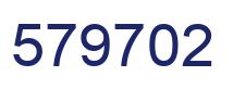 Number 579702 blue image