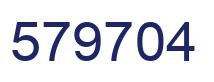 Number 579704 blue image