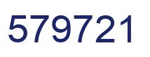 Number 579721 blue image