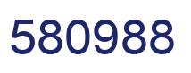 Number 580988 blue image