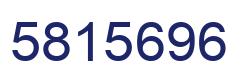 Number 5815696 blue image