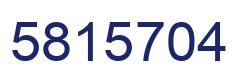 Number 5815704 blue image