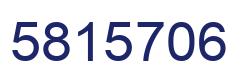 Number 5815706 blue image