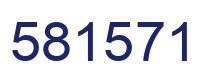 Number 581571 blue image