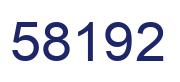 Number 58192 blue image