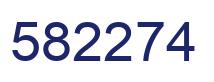 Number 582274 blue image
