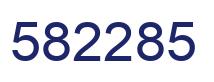 Number 582285 blue image