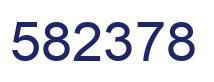Number 582378 blue image
