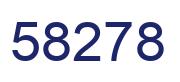 Number 58278 blue image