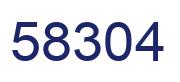 Número 58304 imagen azul