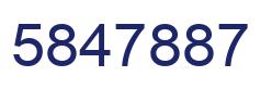 Número 5847887 imagen azul