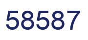 Número 58587 imagen azul