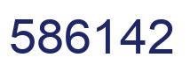 Número 586142 imagen azul