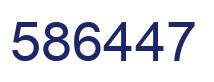 Number 586447 blue image