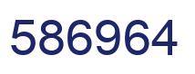 Number 586964 blue image
