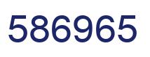 Number 586965 blue image