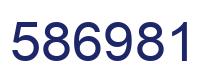 Number 586981 blue image