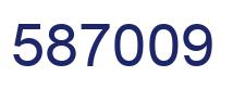 Number 587009 blue image