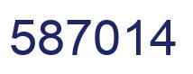 Number 587014 blue image