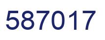 Number 587017 blue image