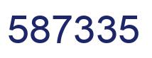 Number 587335 blue image