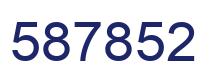 Number 587852 blue image