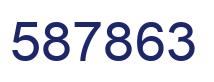 Number 587863 blue image