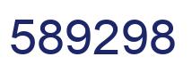 Number 589298 blue image