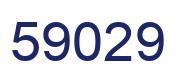 Number 59029 blue image