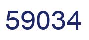 Number 59034 blue image