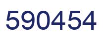 Number 590454 blue image