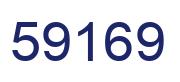 Número 59169 imagen azul