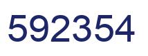 Number 592354 blue image