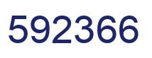 Number 592366 blue image