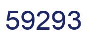 Number 59293 blue image