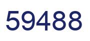 Number 59488 blue image