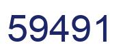 Número 59491 imagen azul