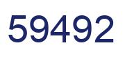 Número 59492 imagen azul