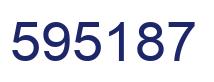 Number 595187 blue image