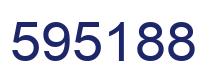 Number 595188 blue image