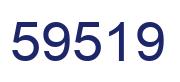 Número 59519 imagen azul