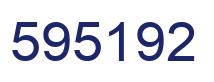 Number 595192 blue image