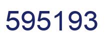 Number 595193 blue image